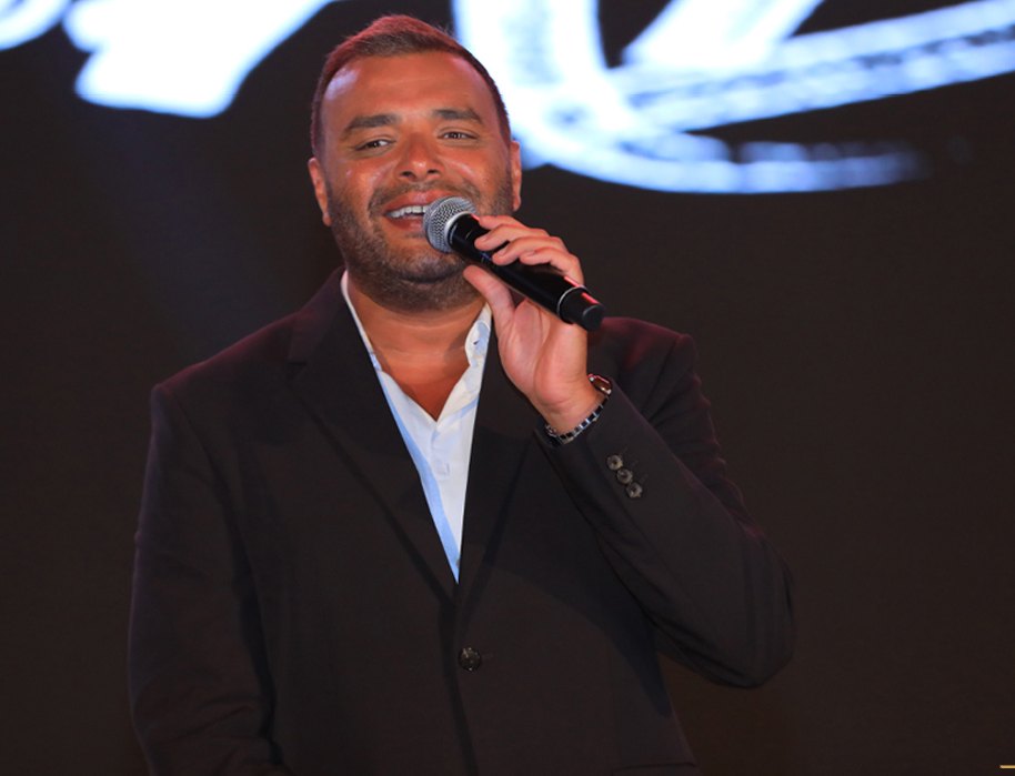 Speaker on stage at an event
